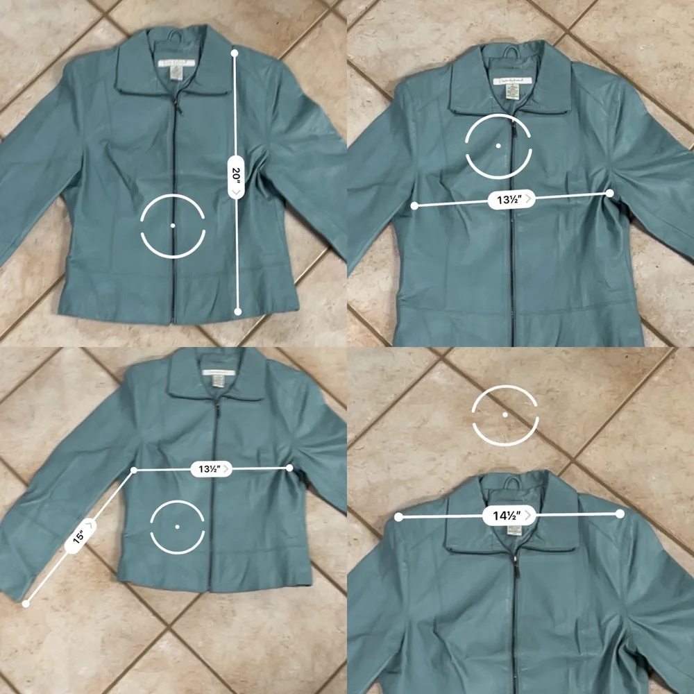 Studio JPR Leather Jacket Women size M - Picture 9 of 9